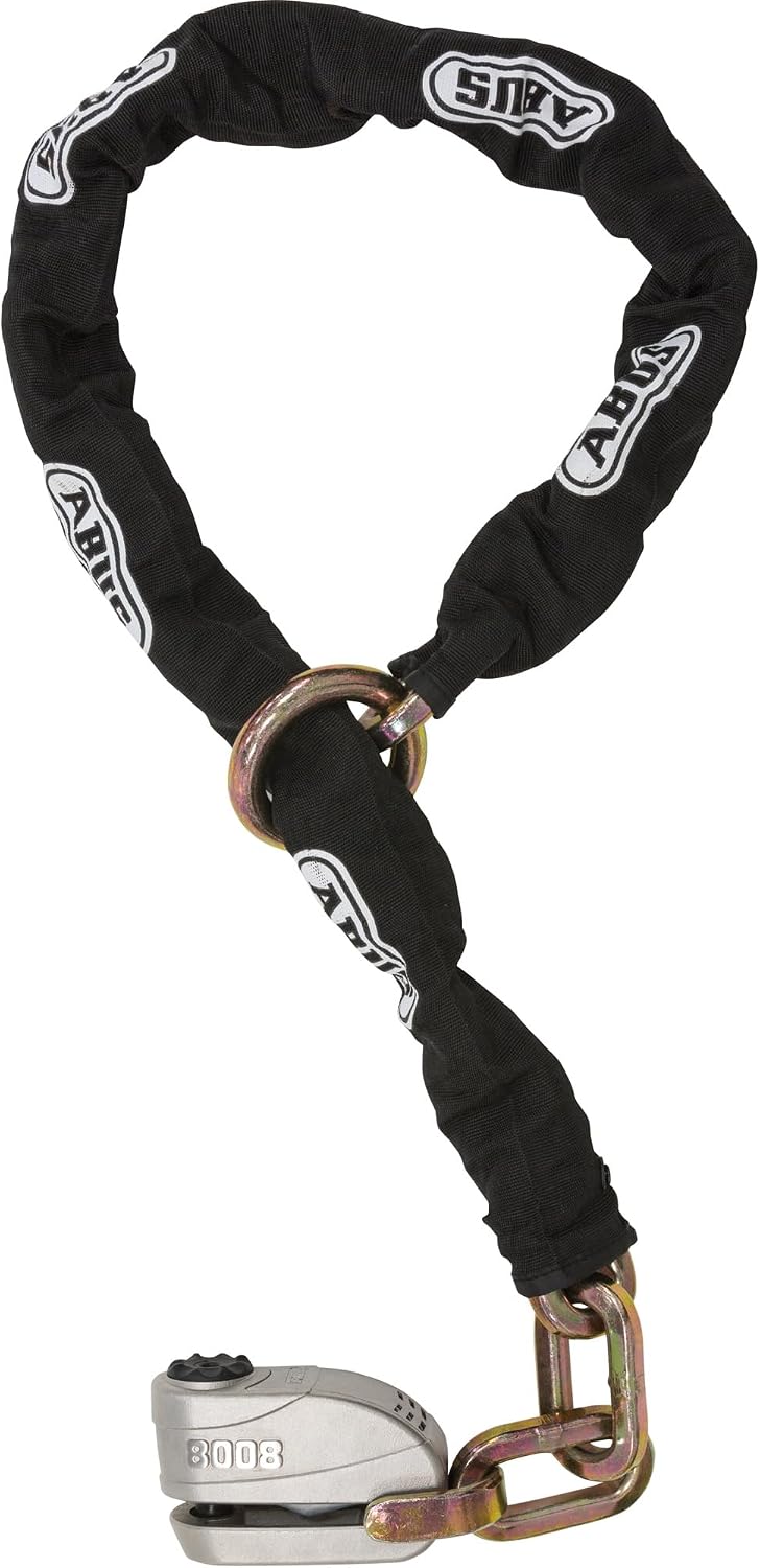 Fotografía técnica oficial de ABUS Granit CityChain XPlus 1060 - Cadena Blindada de 10mm con Nivel 15 ABUS - Vista frontal con fondo blanco