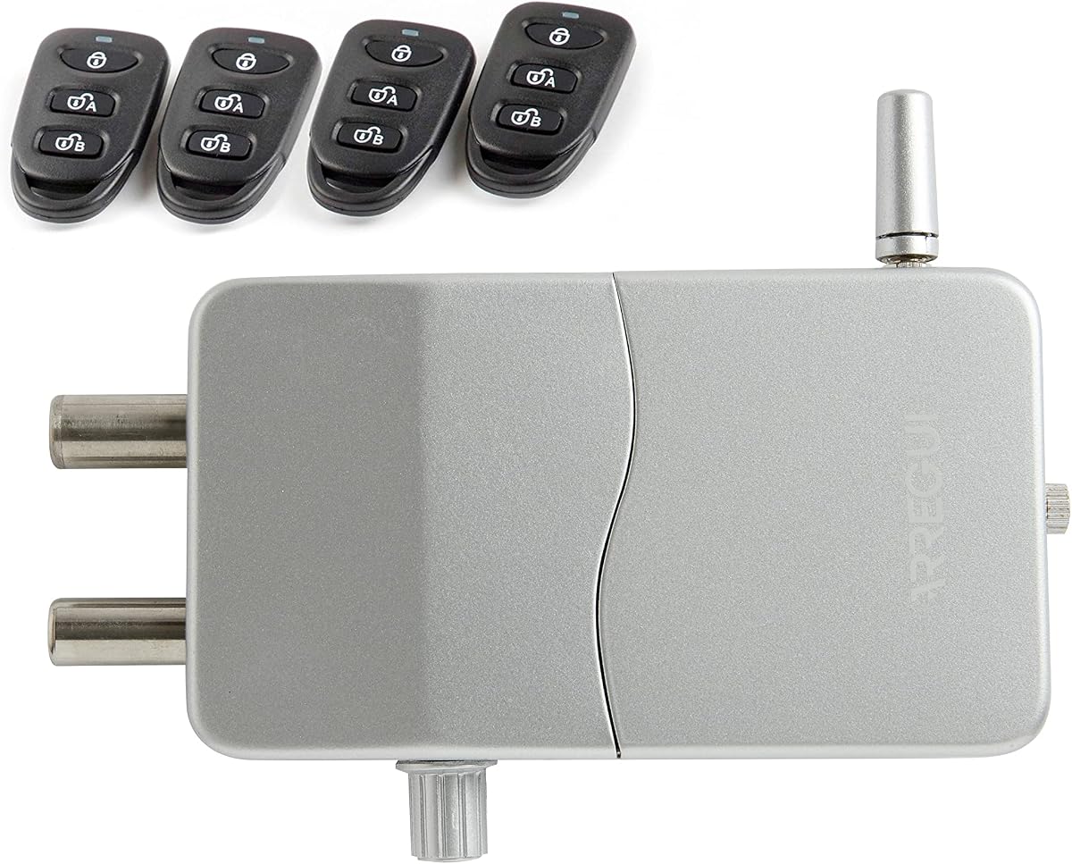 Fotografía técnica oficial de ARREGUI CI10P-AL Cerradura de Seguridad Invisible para Puerta con Alarma Sonora | 4 - Vista frontal con fondo blanco