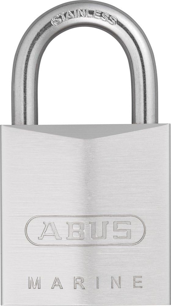 Fotografía técnica oficial de ABUS Candado Marine 75IB/30 - resistente a la intemperie - cuerpo del candado - Vista frontal con fondo blanco