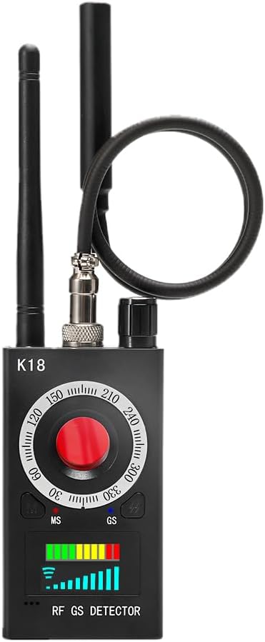 Fotografía técnica oficial de Detectores de cámara Oculta, Detector de Dispositivo Oculto, Detector de Errores, Detector antiespía - Vista frontal con fondo blanco
