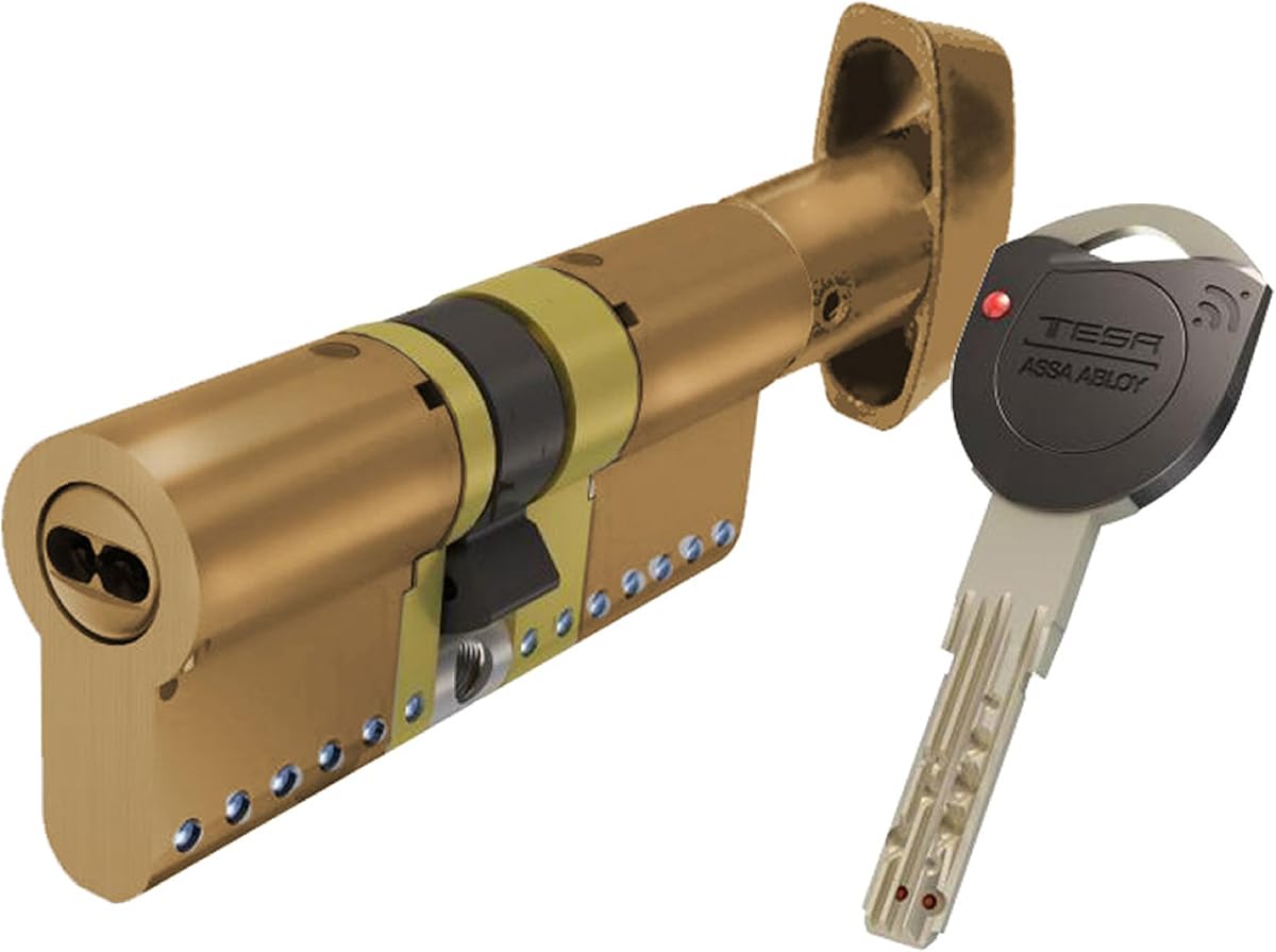 Ver especificaciones técnicas y precio actualizado de Tesa Assa Abloy, TK1B3030L, Cilindro de Alta Seguridad, TK100, Doble Embrague, Leva Larga Fotografía técnica oficial de Tesa Assa Abloy, TK1B3030L, Cilindro de Alta Seguridad, TK100, Doble Embrague, Leva Larga - Vista frontal con fondo blanco