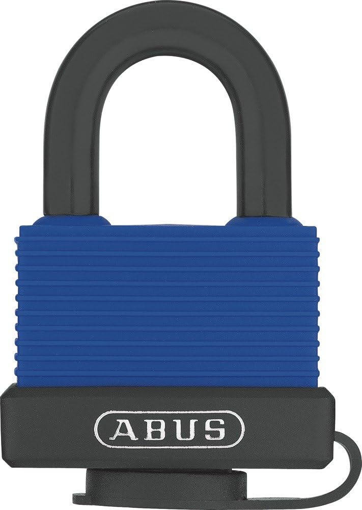 Fotografía técnica oficial de ABUS Candado de Latón Aqua Safe 70IB/50 - Resistente a la Intemperie - Vista frontal con fondo blanco