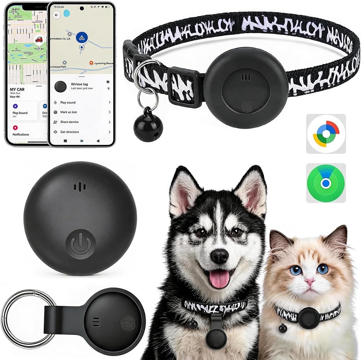 Ver especificaciones técnicas y precio actualizado de Localizador GPS Perros & Gatos Compatible con iOS y Android, GPS Perros GPS Fotografía técnica oficial de Localizador GPS Perros & Gatos Compatible con iOS y Android, GPS Perros GPS - Vista frontal con fondo blanco
