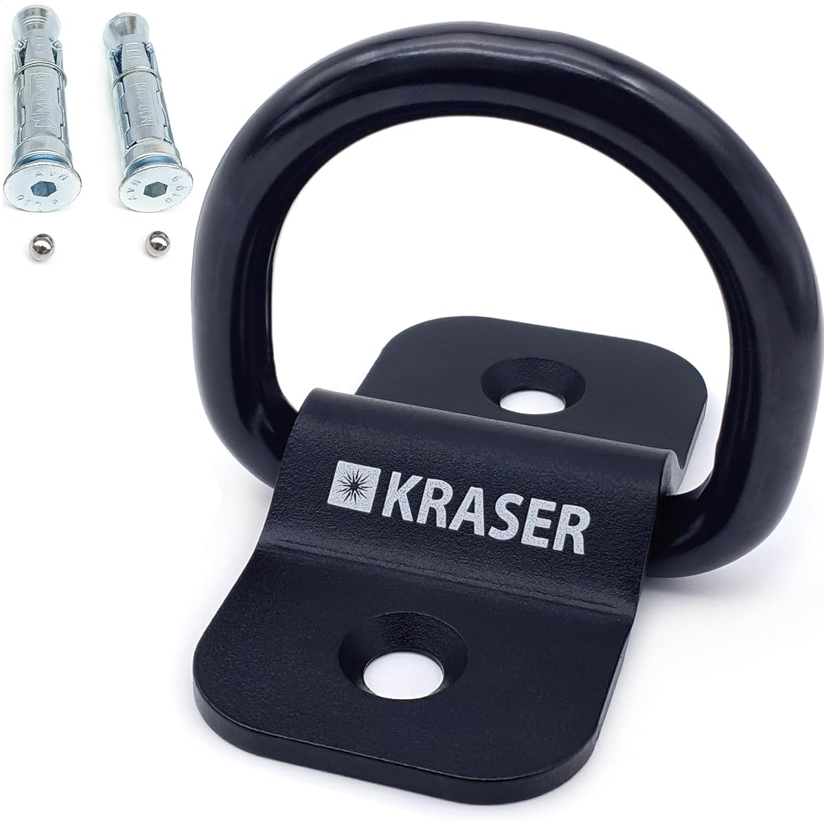 Ver especificaciones técnicas y precio actualizado de KRASER KR802 Anclaje Suelo Moto con Anilla Basculante ø14, Compacto y Robusto Fotografía técnica oficial de KRASER KR802 Anclaje Suelo Moto con Anilla Basculante ø14, Compacto y Robusto - Vista frontal con fondo blanco
