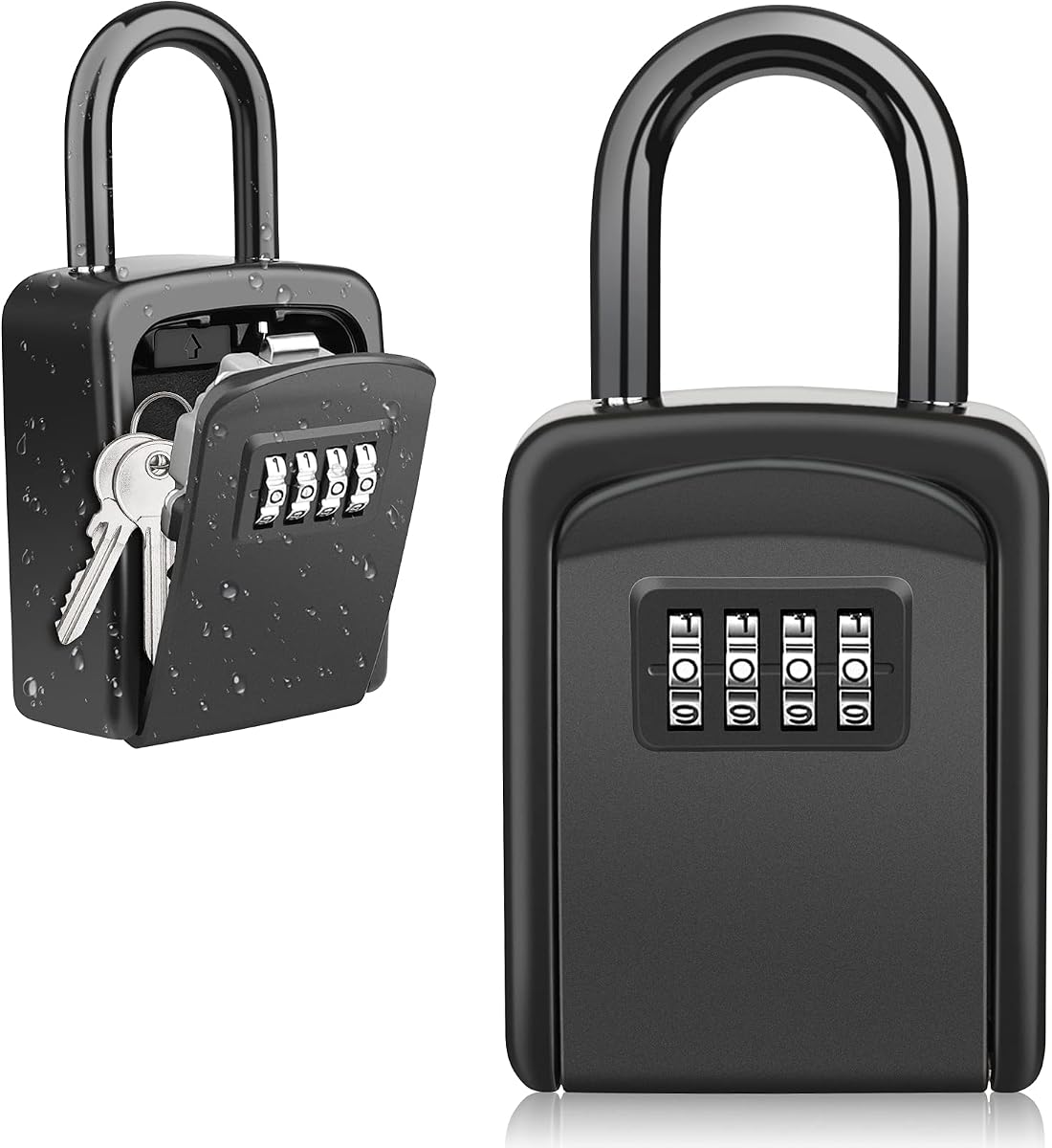 Ver especificaciones técnicas y precio actualizado de Diyife Caja de Seguridad para Llaves Compacta, Impermeable, Negro | Pequeña, Fácil Instalación Fotografía técnica oficial de Diyife Caja de Seguridad para Llaves Compacta, Impermeable, Negro | Pequeña, Fácil Instalación - Vista frontal con fondo blanco
