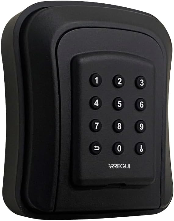 Ver especificaciones técnicas y precio actualizado de ARREGUI Access SEG016N Caja de Seguridad para Llaves con Apertura via App Fotografía técnica oficial de ARREGUI Access SEG016N Caja de Seguridad para Llaves con Apertura via App - Vista frontal con fondo blanco