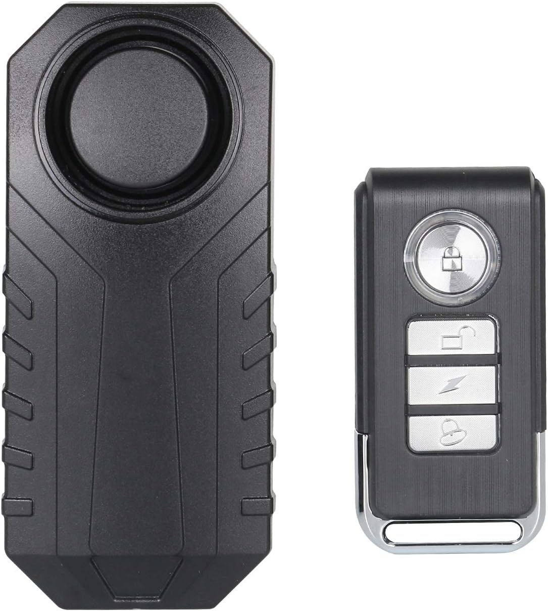 Ver especificaciones técnicas y precio actualizado de Mengshen Alarma de Vibración Inalámbrica 113 dB con Mando para Patinete y Bici Fotografía técnica oficial de Mengshen Alarma de Vibración Inalámbrica 113 dB con Mando para Patinete y Bici - Vista frontal con fondo blanco