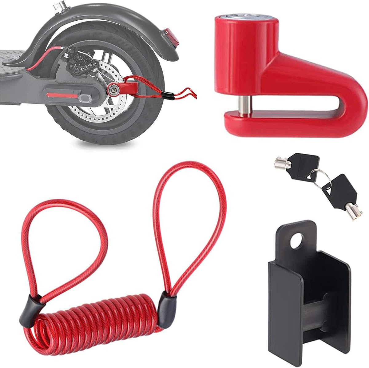 Ver especificaciones técnicas y precio actualizado de Bloqueo Freno Disco Antirrobo, Bloqueo Freno Disco de Scooter, Candado Moto, Candado Patinete Fotografía técnica oficial de Bloqueo Freno Disco Antirrobo, Bloqueo Freno Disco de Scooter, Candado Moto, Candado Patinete - Vista frontal con fondo blanco
