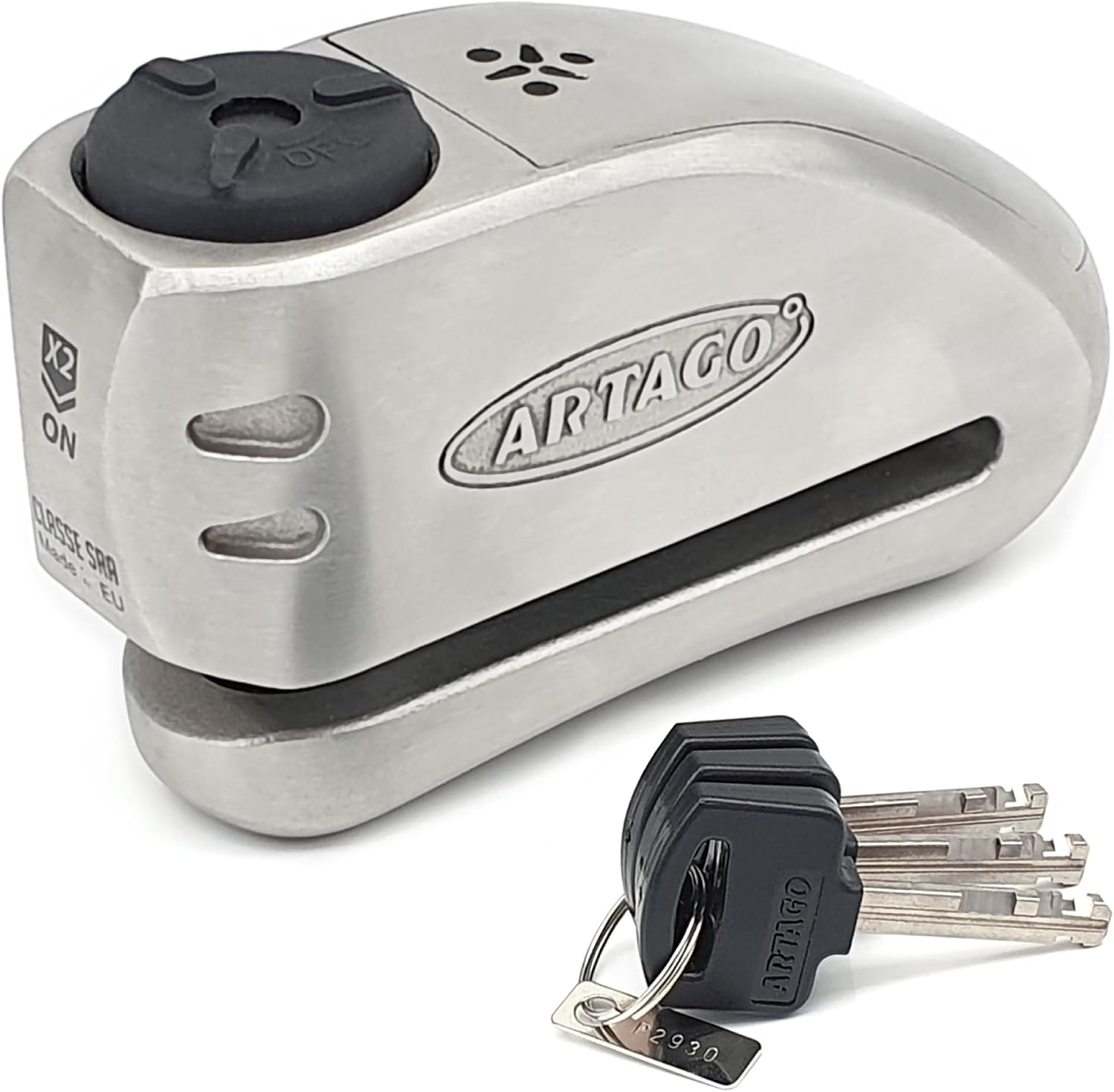 Fotografía técnica oficial de Oxford Beast Floor Anchor - Anclaje de Suelo Extra Pesado para Cadenas de 22mm - Vista frontal con fondo blanco