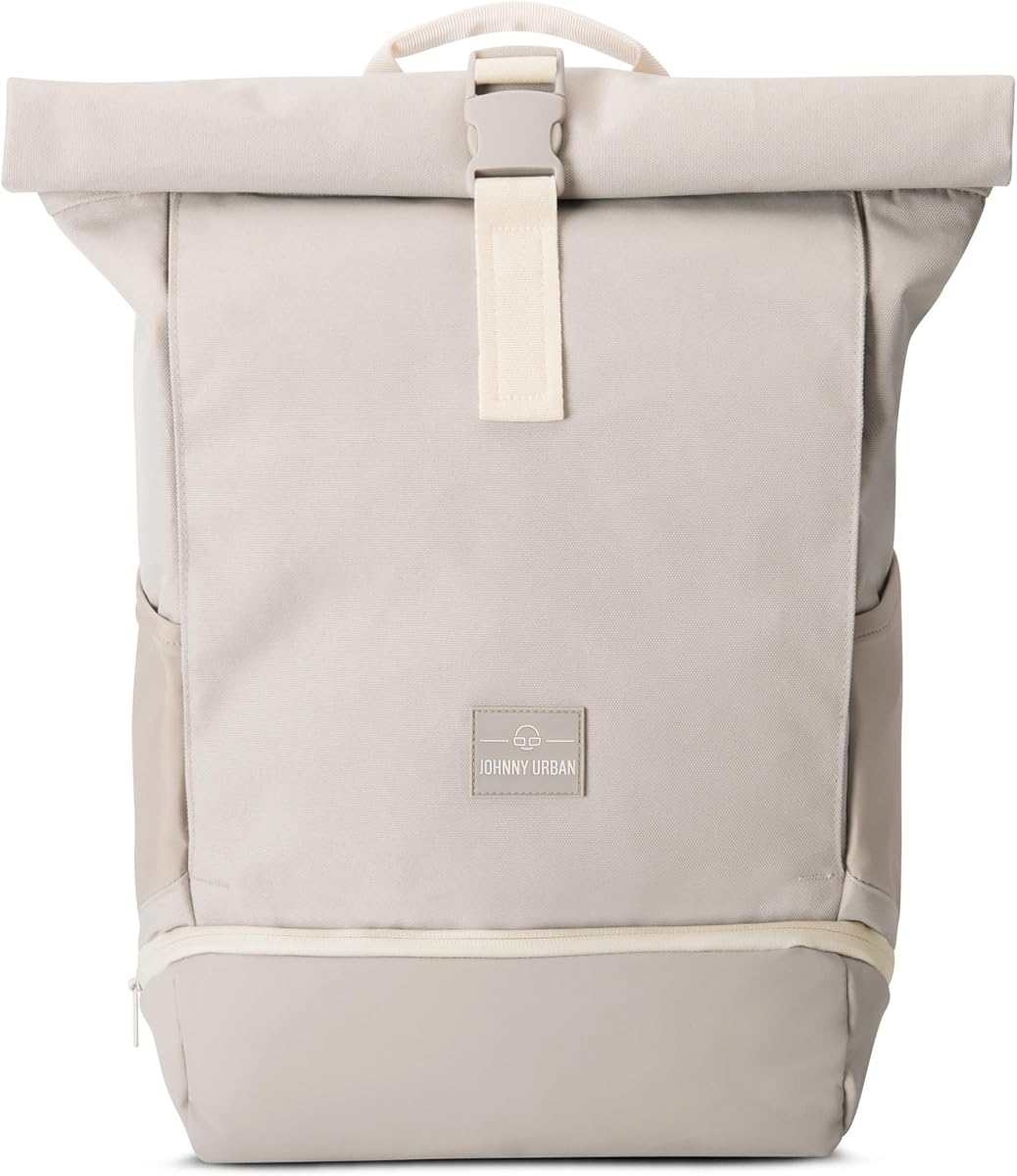 Ver especificaciones técnicas y precio actualizado de Johnny Urban Mochila Enrollable Mujer Hombre Beis - Allen Medium - Bolso Fotografía técnica oficial de Johnny Urban Mochila Enrollable Mujer Hombre Beis - Allen Medium - Bolso - Vista frontal con fondo blanco