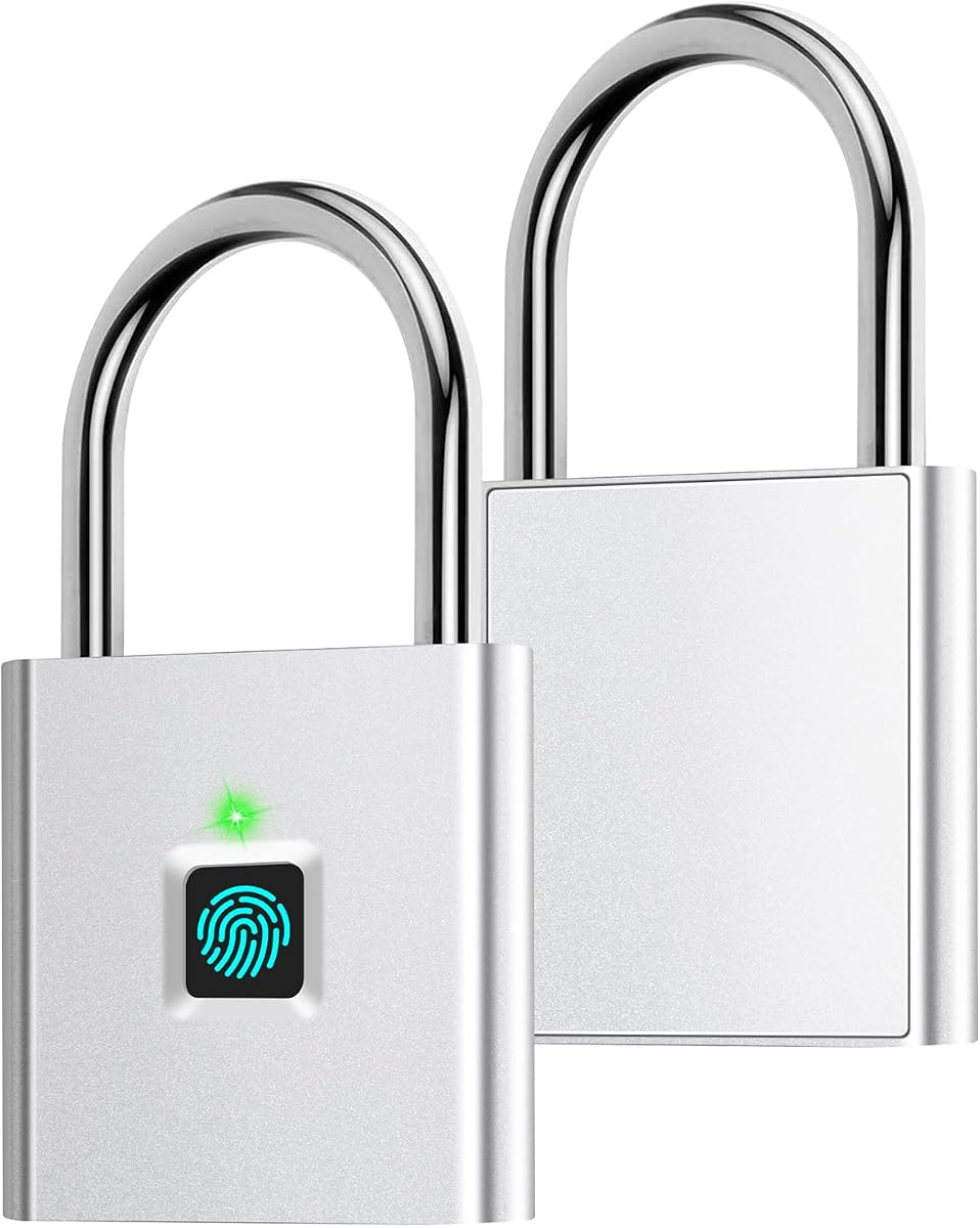 Ver especificaciones técnicas y precio actualizado de Candado de huellas dactilares, AICase Bluetooth Cerradura APP Desbloqueo, candado inteligente, bloqueo biométrico Fotografía técnica oficial de Candado de huellas dactilares, AICase Bluetooth Cerradura APP Desbloqueo, candado inteligente, bloqueo biométrico - Vista frontal con fondo blanco