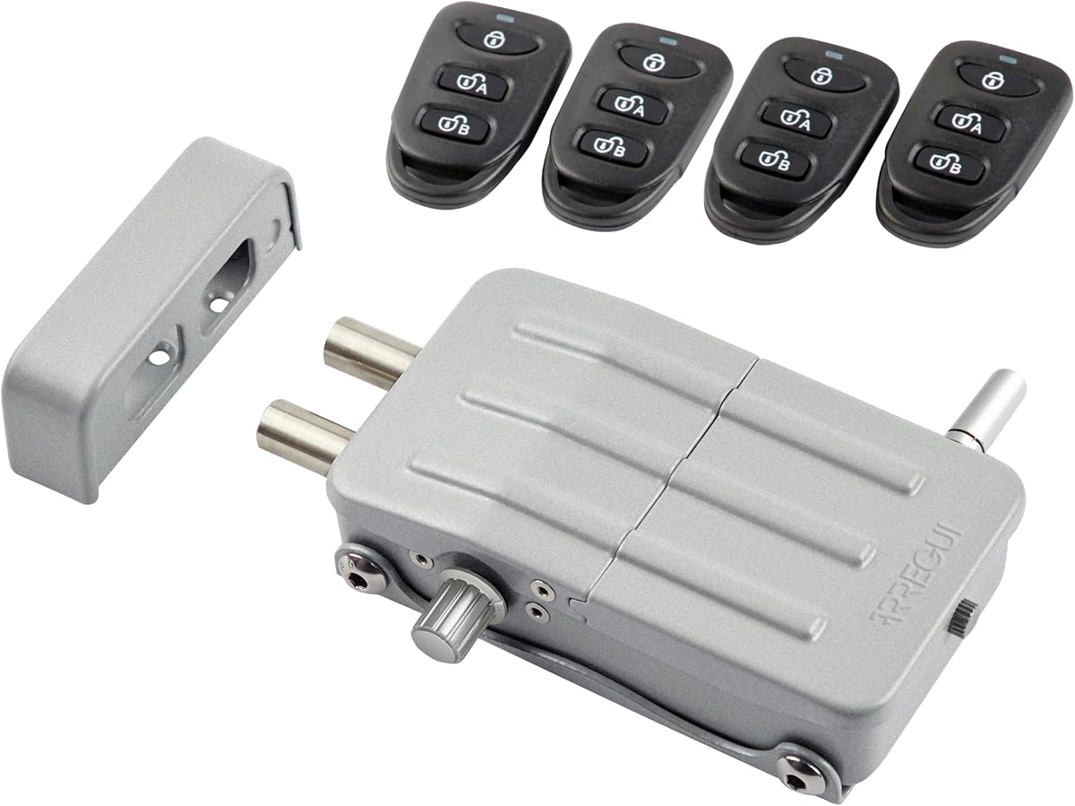 Ver especificaciones técnicas y precio actualizado de ARREGUI CI10P Cerradura de Seguridad Invisible para Puerta con 4 mandos a distancia Fotografía técnica oficial de ARREGUI CI10P Cerradura de Seguridad Invisible para Puerta con 4 mandos a distancia - Vista frontal con fondo blanco