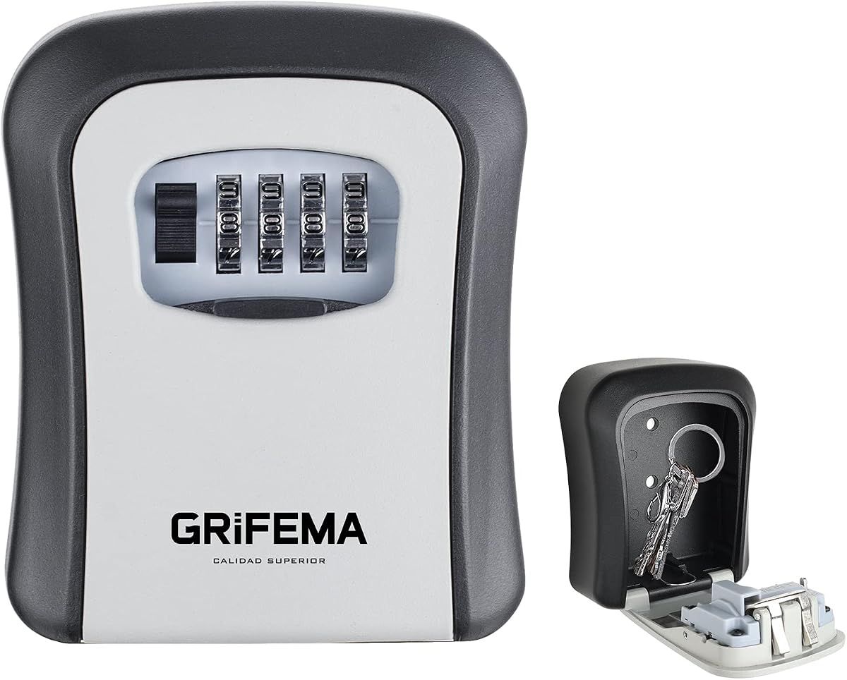Fotografía técnica oficial de GRIFEMA GA1003-1 Caja de Seguridad para Llaves, Caja de Cerradura, Armarios de Llaves - Vista frontal con fondo blanco