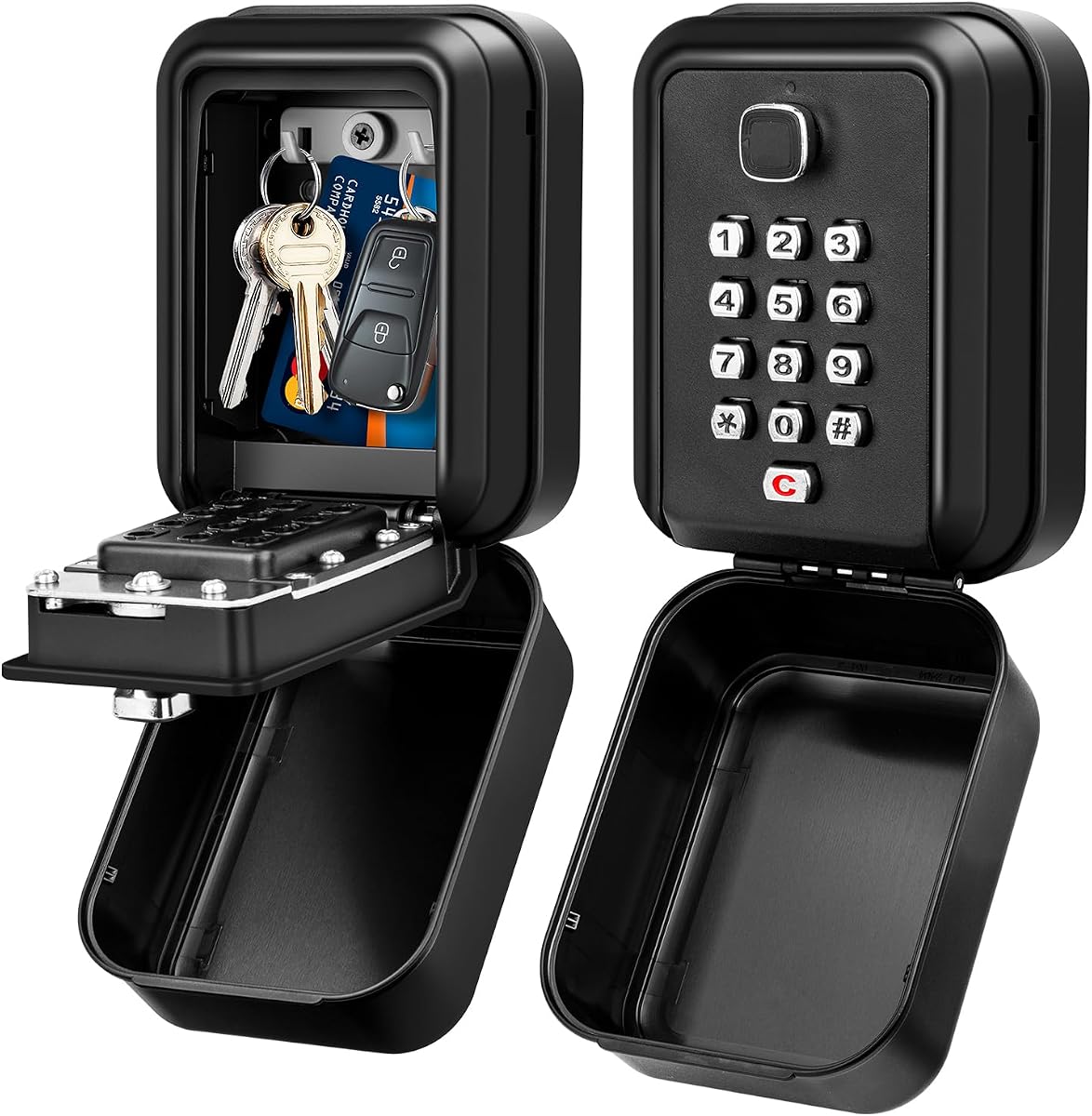Ver especificaciones técnicas y precio actualizado de Grande Caja de Seguridad para Llaves con Codigo, Exterior Impermeable Caja Guarda Llaves Fotografía técnica oficial de Grande Caja de Seguridad para Llaves con Codigo, Exterior Impermeable Caja Guarda Llaves - Vista frontal con fondo blanco