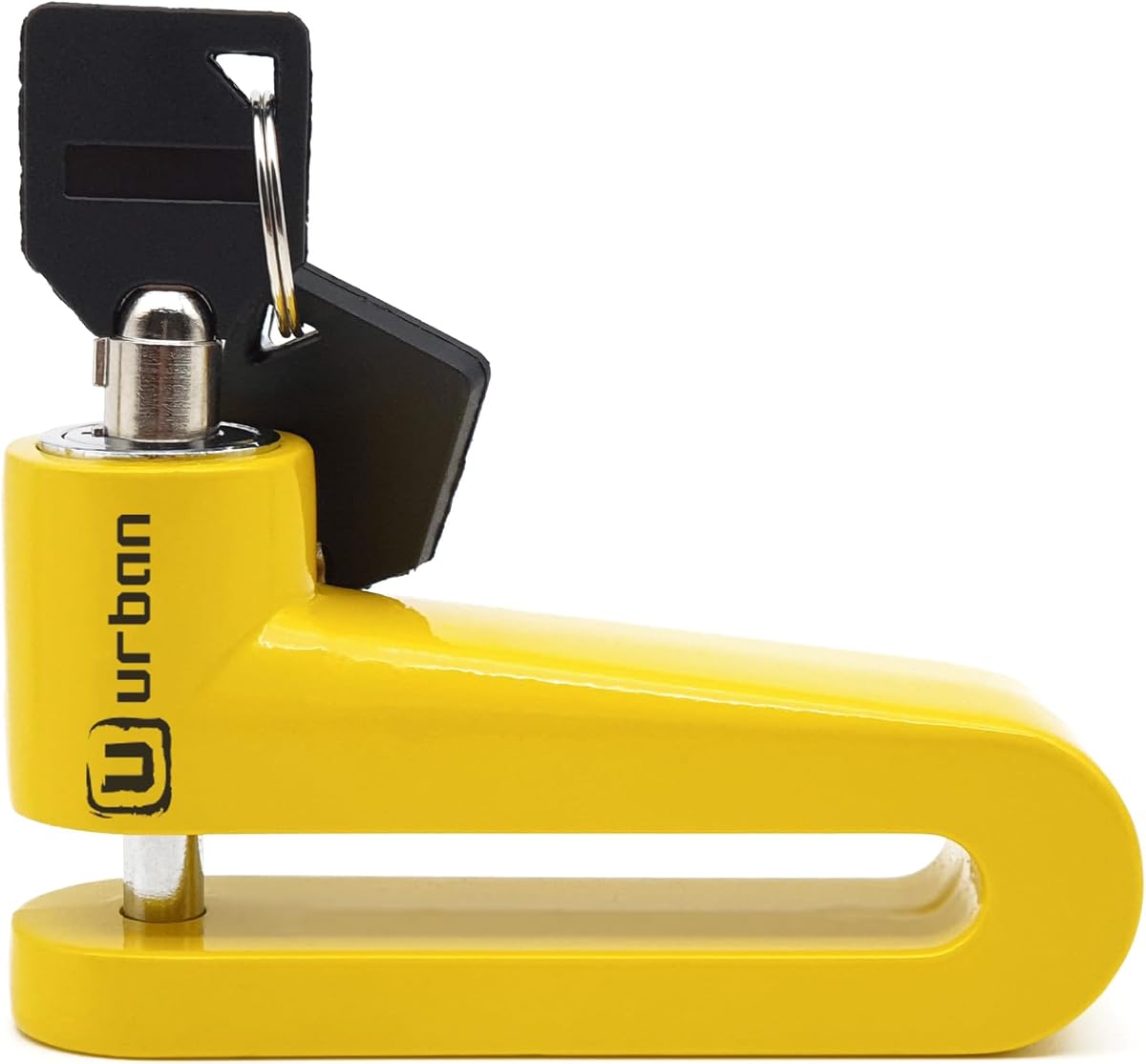 Ver especificaciones técnicas y precio actualizado de URBAN 560A Candado de Disco Antirrobo con Pasador ø7mm y Alta Visibilidad para Patinete Fotografía técnica oficial de URBAN 560A Candado de Disco Antirrobo con Pasador ø7mm y Alta Visibilidad para Patinete - Vista frontal con fondo blanco